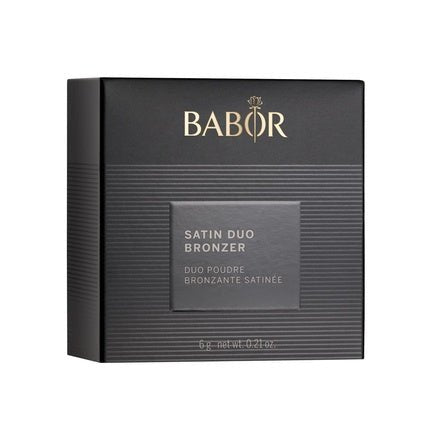 BABOR MAKE UP Satin Duo Bronzer Baked Two - Tone Lightweight Bronzing Powder for a Natural Tan Finish 6g - Maison des fragrances