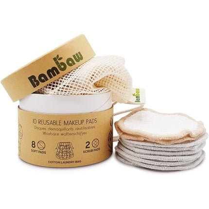 Bambaw Reusable Bamboo Makeup Remover Pads and Facial Cleansing Pads - Maison des fragrances