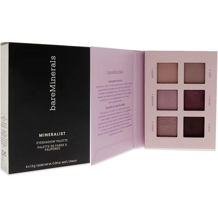 bareMinerals Mineralist Eyeshadow Palette 6 Colors 1.3g Each Heathered - Maison des fragrances