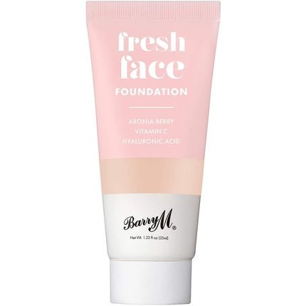 Barry M Cosmetics Fresh Face Lightweight Liquid Foundation with Hyaluronic Acid and Vitamin C Shade 5 - Maison des fragrances
