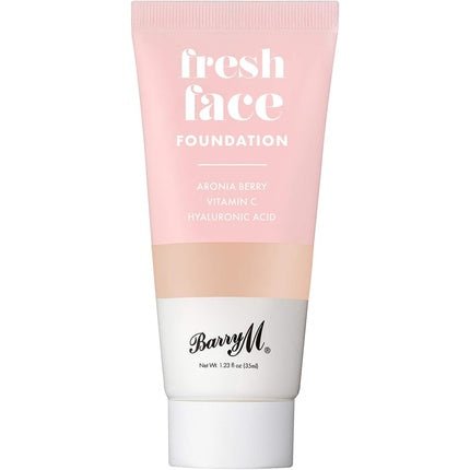 Barry M Cosmetics Fresh Face Lightweight Liquid Foundation with Hyaluronic Acid and Vitamin C Shade 6 - Maison des fragrances