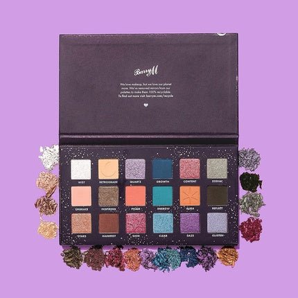 Barry M In The Stars Eyeshadow Palette 18 Pan Palette with 18 Matte and Shimmer Shades - Maison des fragrances