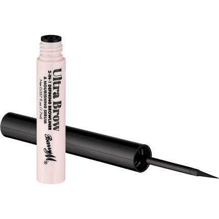 Barry M Ultra Brow 2 - in - 1 Defining Browliner and Nourishing Serum Black Tone - Maison des fragrances
