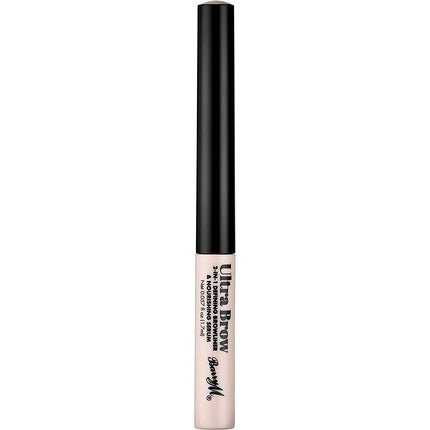 Barry M Ultra Brow 2 - in - 1 Defining Browliner and Nourishing Serum Black Tone - Maison des fragrances