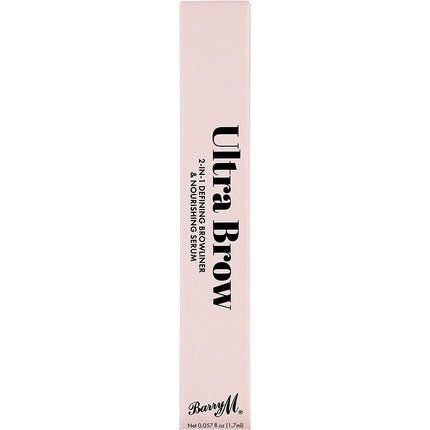Barry M Ultra Brow 2 - in - 1 Defining Browliner and Nourishing Serum Black Tone - Maison des fragrances