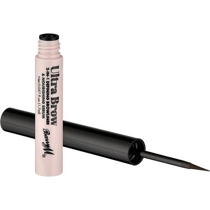 Barry M Ultra Brow 2 - in - 1 Defining Browliner and Nourishing Serum Dark Brown Tone - Maison des fragrances