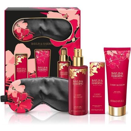 Baylis & Harding Boudiore Cherry Blossom Luxury Beauty Sleep Gift Set - Vegan Friendly Cherry Blossom Beauty Sleep - Maison des fragrances