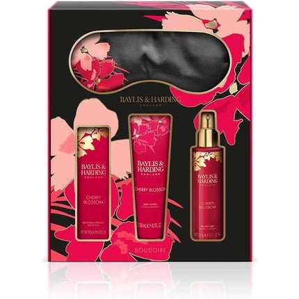Baylis & Harding Boudiore Cherry Blossom Luxury Beauty Sleep Gift Set - Vegan Friendly Cherry Blossom Beauty Sleep - Maison des fragrances