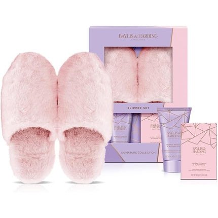 Baylis & Harding Jojoba Vanilla Almond Oil Luxury Slipper Gift Set - Vegan Friendly - Maison des fragrances