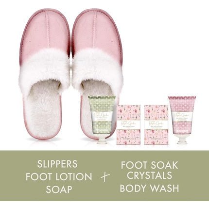Baylis & Harding Royale Garden Rose Poppy & Vanilla Luxury Slipper Gift Set - Vegan Friendly - Maison des fragrances