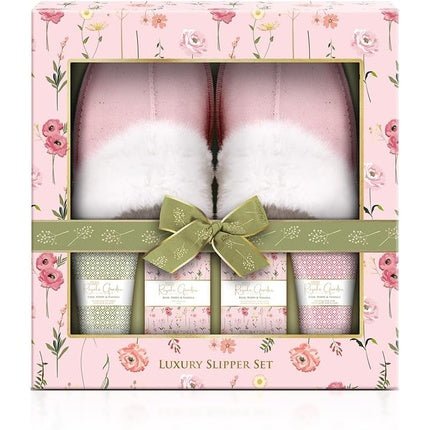 Baylis & Harding Royale Garden Rose Poppy & Vanilla Luxury Slipper Gift Set - Vegan Friendly - Maison des fragrances