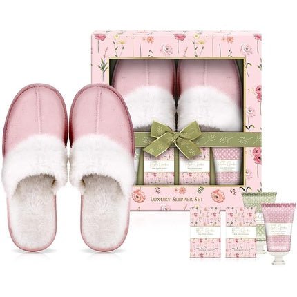 Baylis & Harding Royale Garden Rose Poppy & Vanilla Luxury Slipper Gift Set - Vegan Friendly - Maison des fragrances