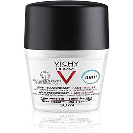 Vichy Deodorant Antiperspirant Antistains Sensitive Skin Déodorant (Déo) Homme 50ml