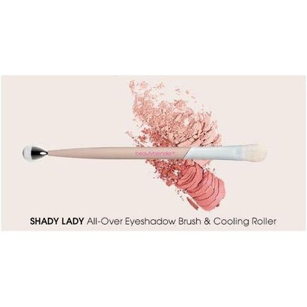 Beautyblender Shady Lady All - Over Blending Eyeshadow Brush and Cooling Anti - Puff Eye Roller for Dark Circles - Maison des fragrances