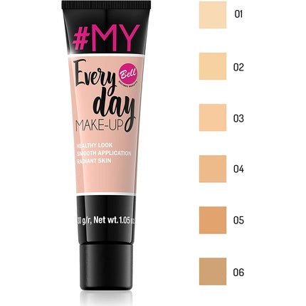 Bell My Every Day Make - Up Foundation 5 Skin Tones 01 - 135 Ivory - Maison des fragrances