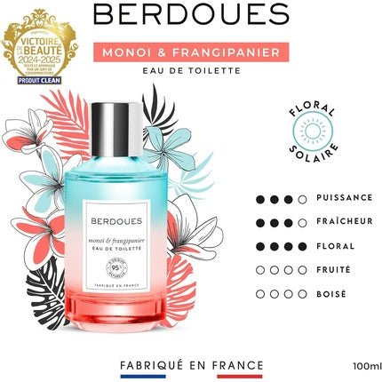 Berdoues Monoi & Frangipani Solar and Floral Eau de Toilette (EDT) Mixte - Maison des fragrances