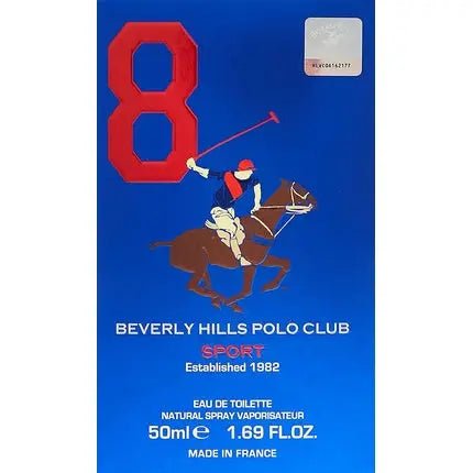 Beverly Hills Polo Club Men Sport Eight Eau de toilette Spray 50ml Homme - Maison des fragrances