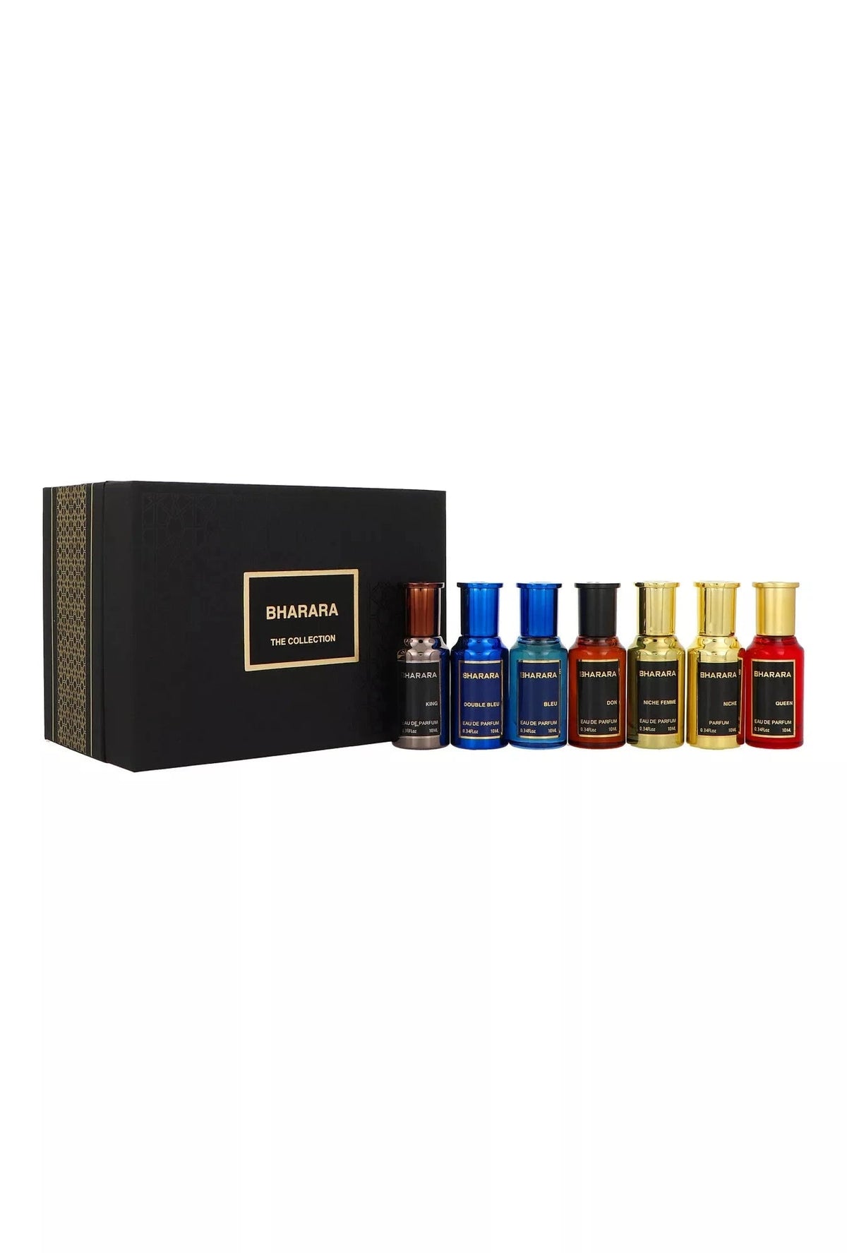 Bharara Collection Mini Set: King , Double Bleu , Bleu , Don , Niche Eau Coffret (Coffret) Femme 10ml - Maison des fragrances