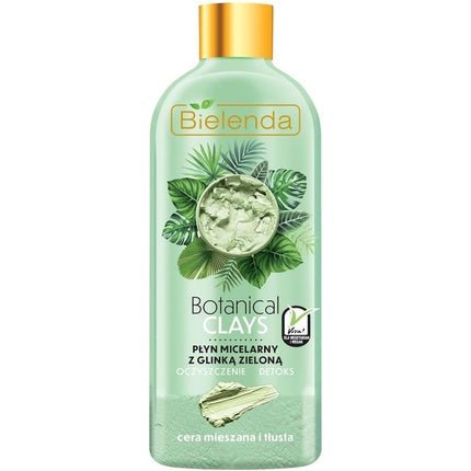 Bielenda Botanical Clays Vegan Micellar Makeup Remover with Green Clay for Combination and Oily Skin 500ml - Maison des fragrances
