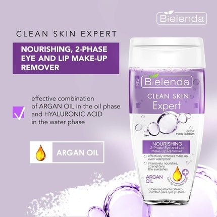 Bielenda Clean Skin Expert Nourishing 2 - Phase Eye and Lip Make - Up Remover - Maison des fragrances