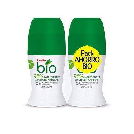 Bio Natural 0% Deodorant Roll-On 50ml - Pack of 2 - Maison des fragrances