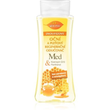 Bione Cosmetics Honey + Q10 Biphasic Makeup Remover for Face and Eyes - 255 ml - Maison des fragrances