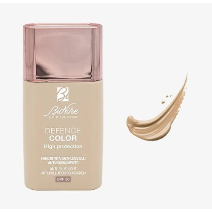 BioNike Defence Color Foundation High Protection with Anti - Blue Light and Pollution 30ml 303 Sable - Maison des fragrances