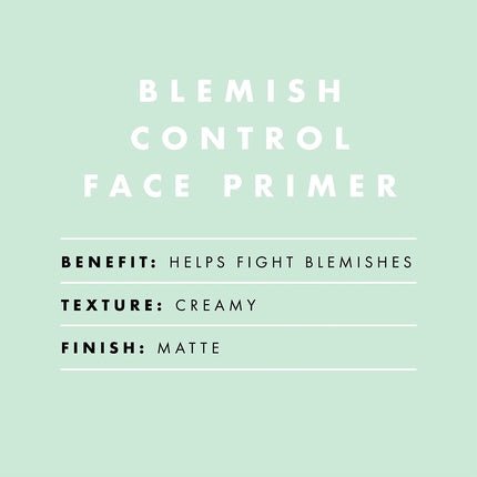 Blemish Control Face Primer Small Long Lasting Skin Perfecting Matte Finish Infused with Salicylic Acid Vitamin E and Tea Tree 14ml - Maison des fragrances