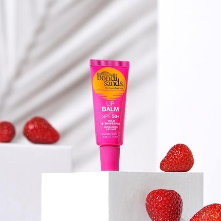 Bondi Sands Lip Balm SPF 50+ Wild Strawberry Moisturizing Lip Care with Sun Protection 10g - Maison des fragrances