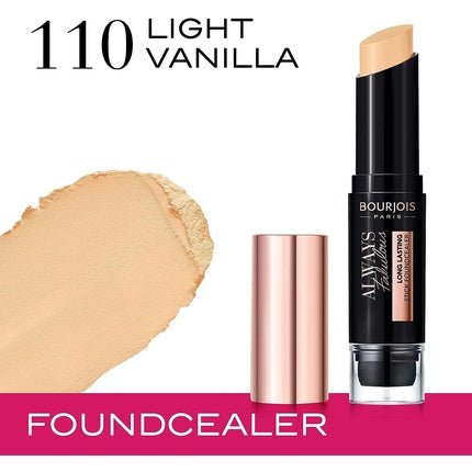 Bourjois Always Fabulous Stick Foundcealer 110 Light Vanilla, 7.3g - Maison des fragrances