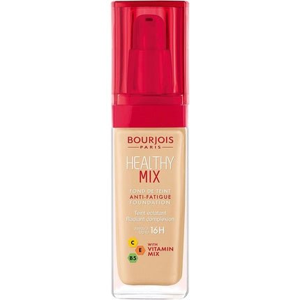 Bourjois Healthy Mix Anti - Fatigue Medium Coverage Liquid Foundation 52 Vanilla 30ml - Maison des fragrances