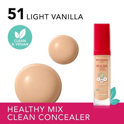 Bourjois Healthy Mix Clean & Vegan Face Concealer 51 Light Vanilla 6ml - Maison des fragrances