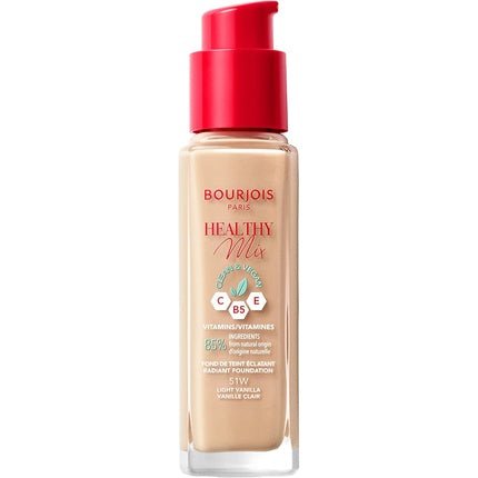 Bourjois Healthy Mix Clean & Vegan Foundation 51 Light Vanilla 30ml - Maison des fragrances