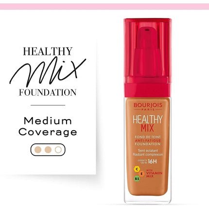 Bourjois Healthy Mix Foundation 60 Dark Amber 30ml - Maison des fragrances