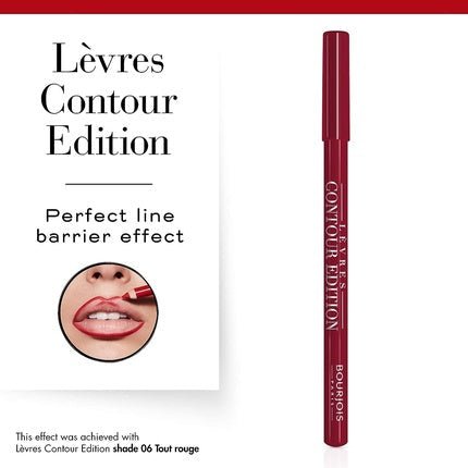 Bourjois Levres Contour Edition Lip Liner and Pencil 1 Bordeaux Line Purples 1.14g - Maison des fragrances