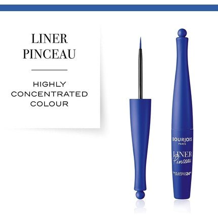 Bourjois Liquid Eyeliner Pinceau Waterproof with Long Lasting Precise 04 Blue Pop Art 1 Count - Maison des fragrances