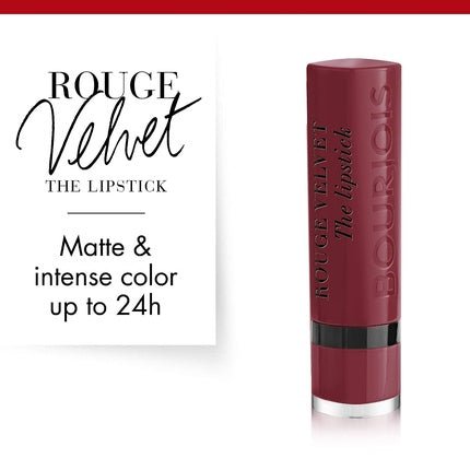 Bourjois Paris Rouge Velvet Lipstick 2.4g 40 Nude Lounge - Maison des fragrances