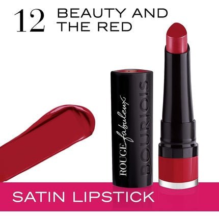Bourjois Rouge Fabuleux Bullet Lipstick 012 Beauty And The Red 2.3g - Maison des fragrances