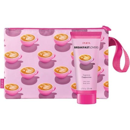 Breakfast Lovers Set Cappuccino by Pupa Milano for Women 6.76oz Body Lotion Purse - Maison des fragrances
