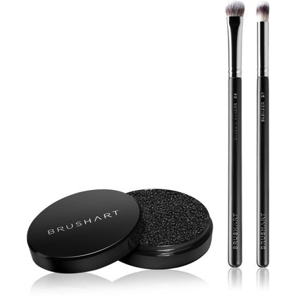 BrushArt Professional Eyeshadow Brush Set with Cleaning Sponge - Maison des fragrances