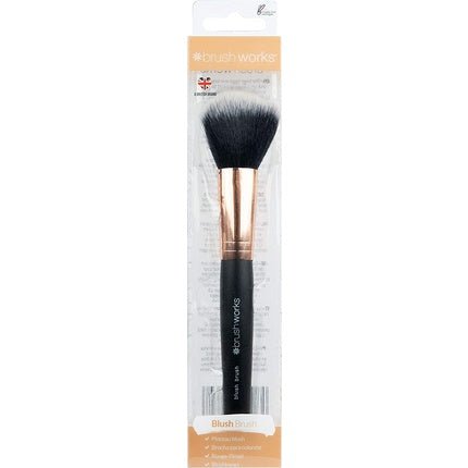 Brushworks Blush Brush Black and Gold 1 Count - Maison des fragrances