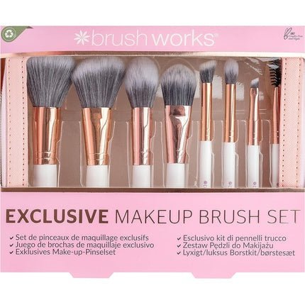 Brushworks Exclusive Makeup Brush Set Pink - Maison des fragrances
