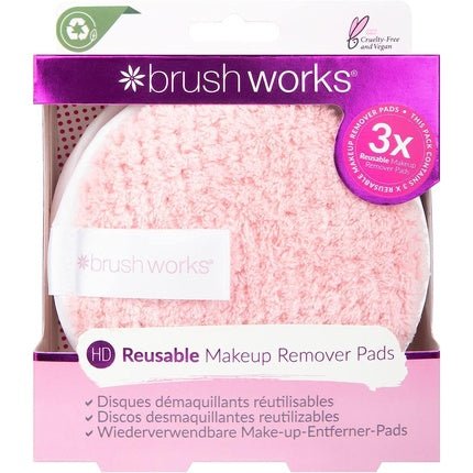 Brushworks HD Reusable Makeup Remover Pads - Pack of 3 - Maison des fragrances