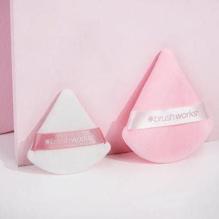 Brushworks Triangular Powder Puff Duo - Maison des fragrances