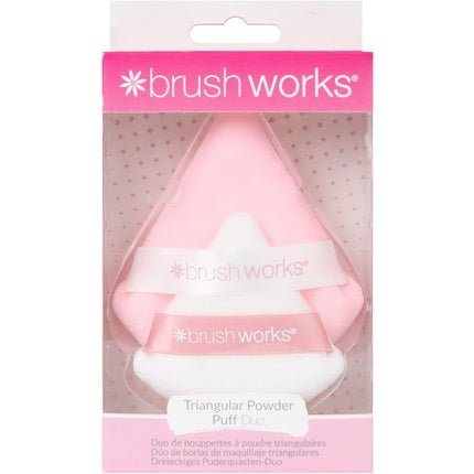 Brushworks Triangular Powder Puff Duo - Maison des fragrances