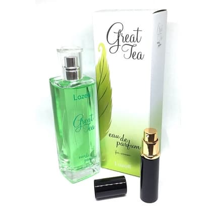 Great Tea by Lazell Perfume for Women 100ml Eau de Parfum With Gift 5ml Travel Size Parfum Atomizer