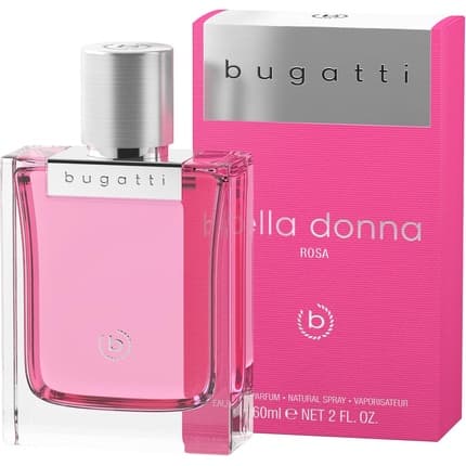 Bugatti 's Bella Donna Pink Floral Fruity Perfume Elegant Combination of Lemon, Raspberry, Rose Petals & Musk Eau de Parfum (EDP) Femme 60ml - Maison des fragrances