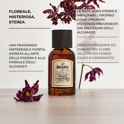 Bullfrog Elisir N. 1 Deadly Nightshade Ethereal Shadowy Heady Eau de Parfum (EDP) Mixte 100ml - Maison des fragrances