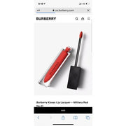 Burberry Liquid Lip Velvet Bold & Matte Lip Cream 41 Military Red - New With Box - Maison des fragrances