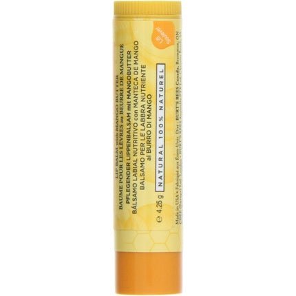 Burt's Bees 100% Natural Lip Balm Mango 4.25g - Maison des fragrances